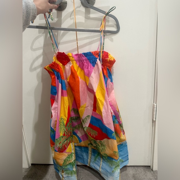 Show me your Mumu small angel mini dress. Rainbow color. - Picture 5 of 6